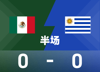 Friendly match halftime: Jimenez + Lozano repeatedly caused danger, Mexico temporarily 0-0 Uruguay